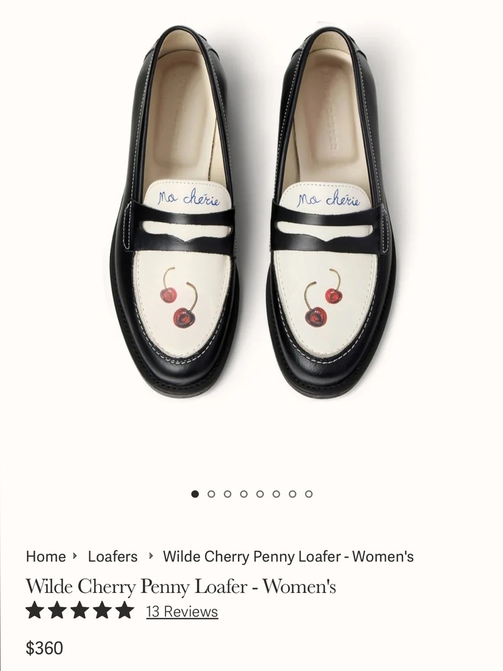 Duke and Dexter Cherry Loafers US W size 7